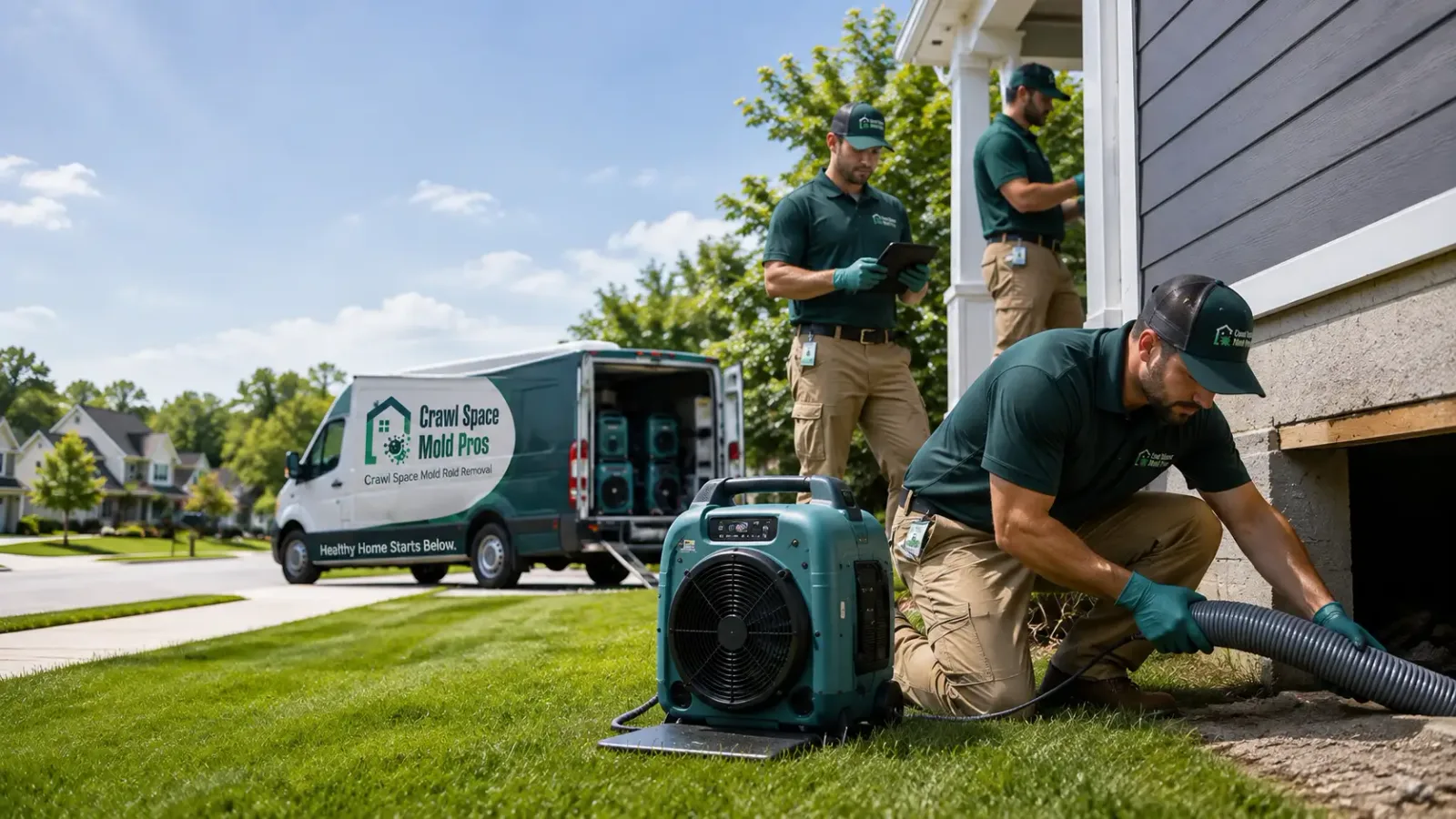 Crawl Space Mold Removal in Hollenberg, KS